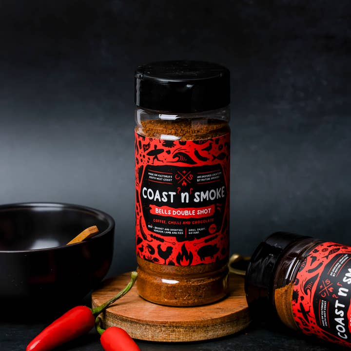 Coast n Smoke - Wholesale Rub - Bells Double Shot (Espresso and ancho)