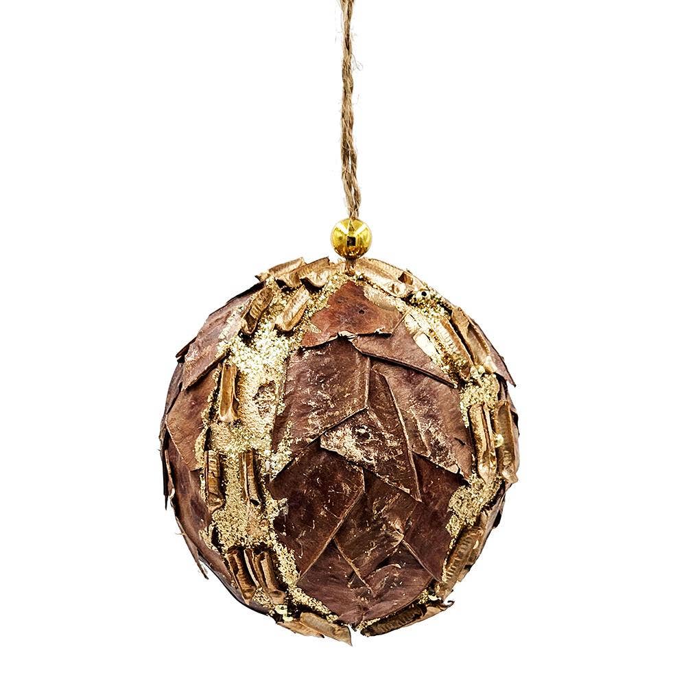 A&B Home Group Inc. – Engroshandel Pynt – D4,3" Bold - Brun/Guld0