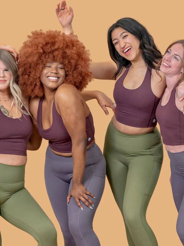 Super Soft Racerback Crop 2.0 - Açaí for wholesale by MPowHer Apparel
