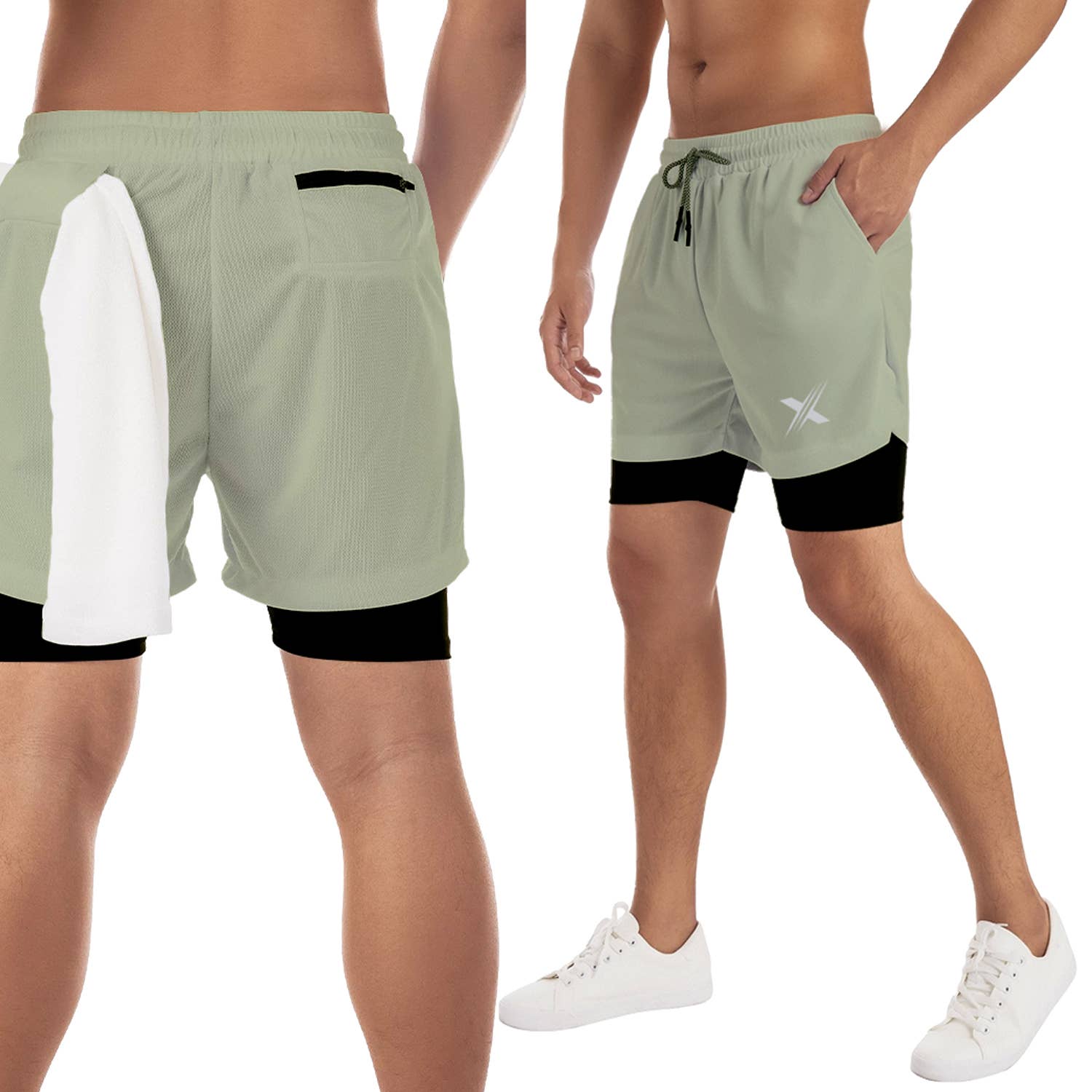 The American Gift Company (TAGCO) - Wholesale Korte sportbroek - Heren - Essentiële lichte sport-, fitness- en hardloopshorts voor heren9