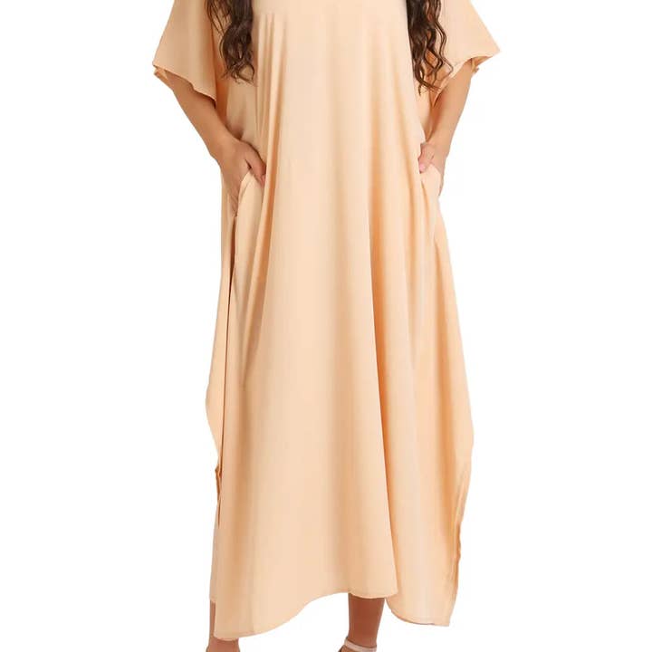 Women Long Kaftan Summer Holiday Caftan Dress - S to 3XL for wholesale by Muqeem & Brothers