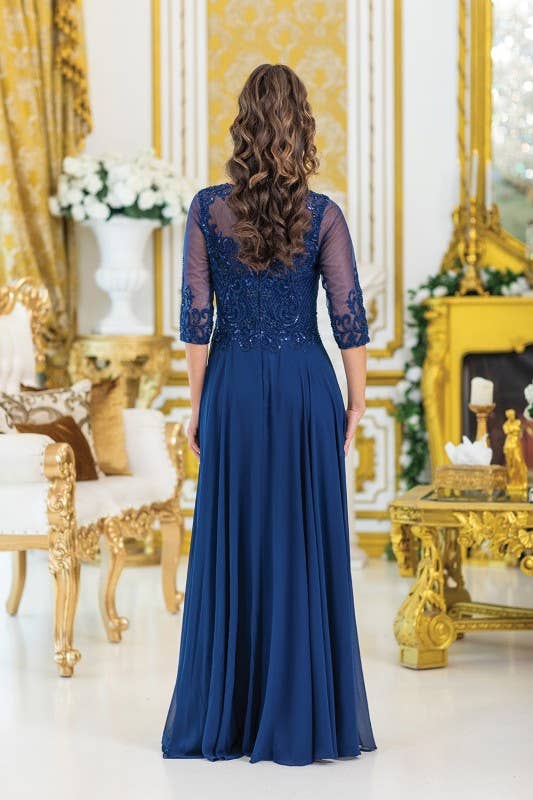 Dancing Queen Dress - Wholesale Dress - Women's - Lace-Embellished A-Line Prom Dress2