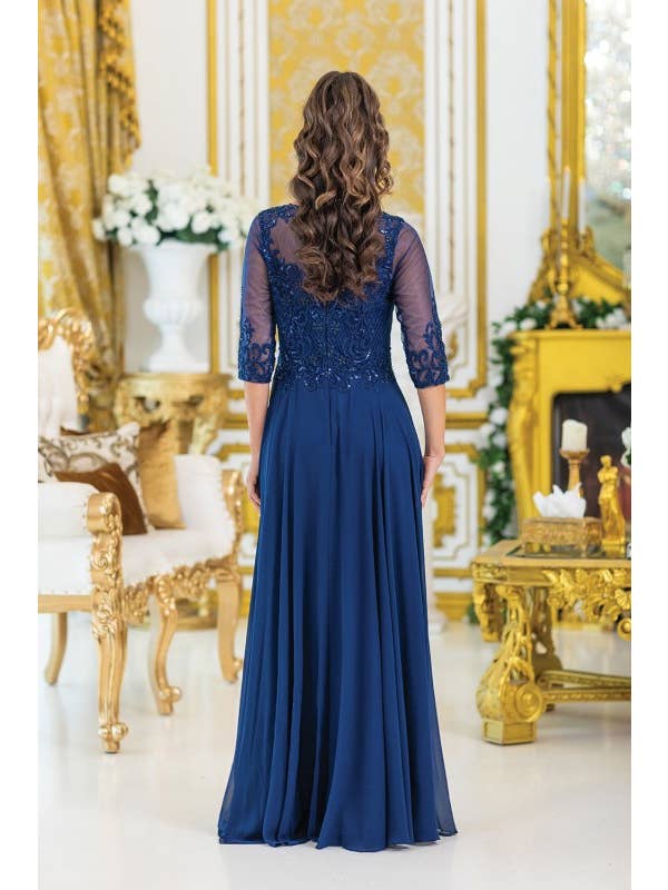 Dancing Queen Dress - Wholesale Dress - Women's - Lace-Embellished A-Line Prom Dress2