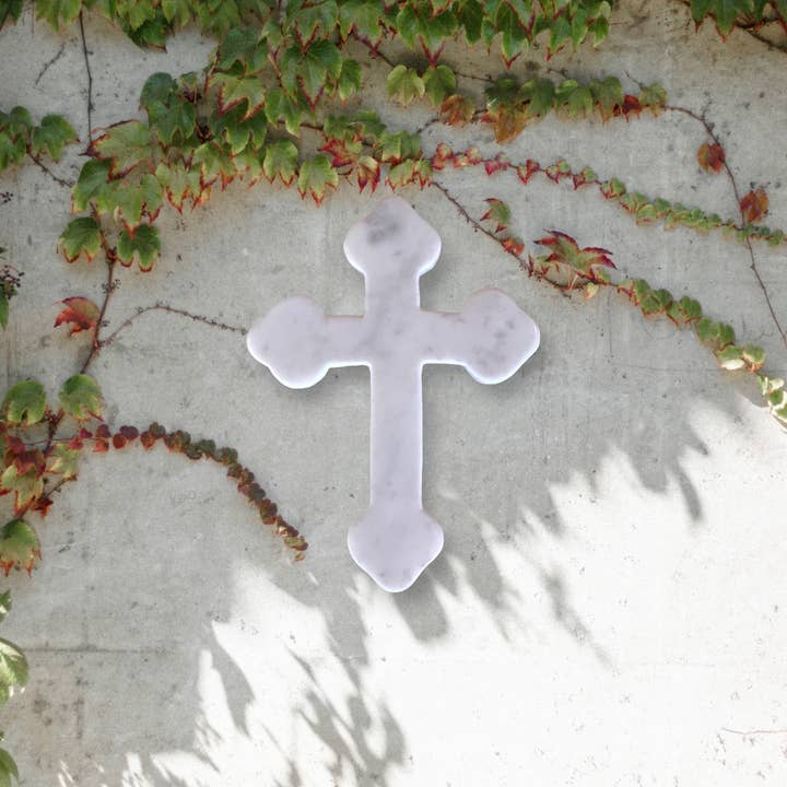 Pared de mármol blanco de Santa Rosalía y cruz bíblica para venta al por mayor de Wilco Home