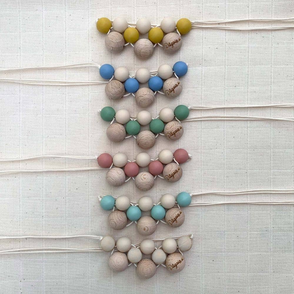 Pitigaïa - Vendita all'ingrosso Massaggiagengive (senza clip) - Neonati - Collana per Allattamento e Babywearing in Silicone e Faggio9