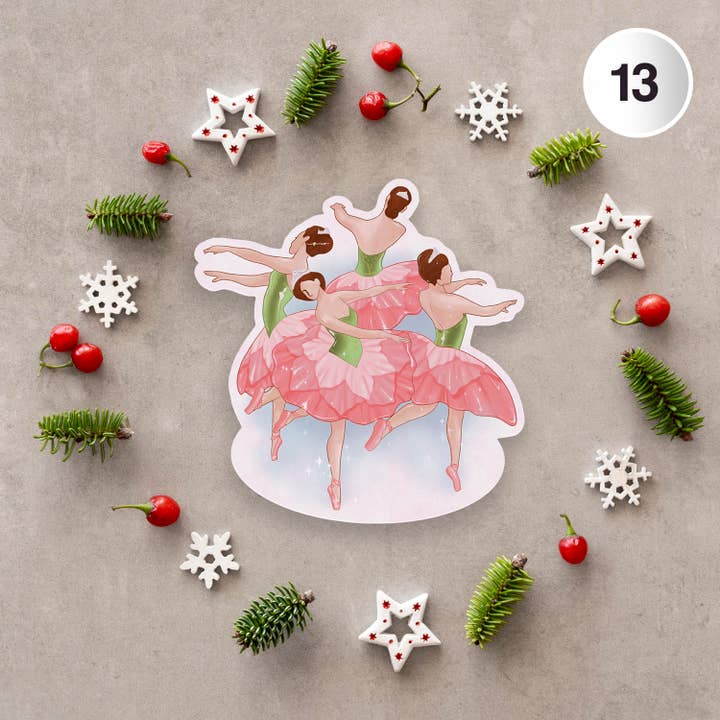 Denali & Co. - Wholesale Sticker - Notenkraker Wals van de Bloemen Sticker, 7,4 cm x 7,6 cm5