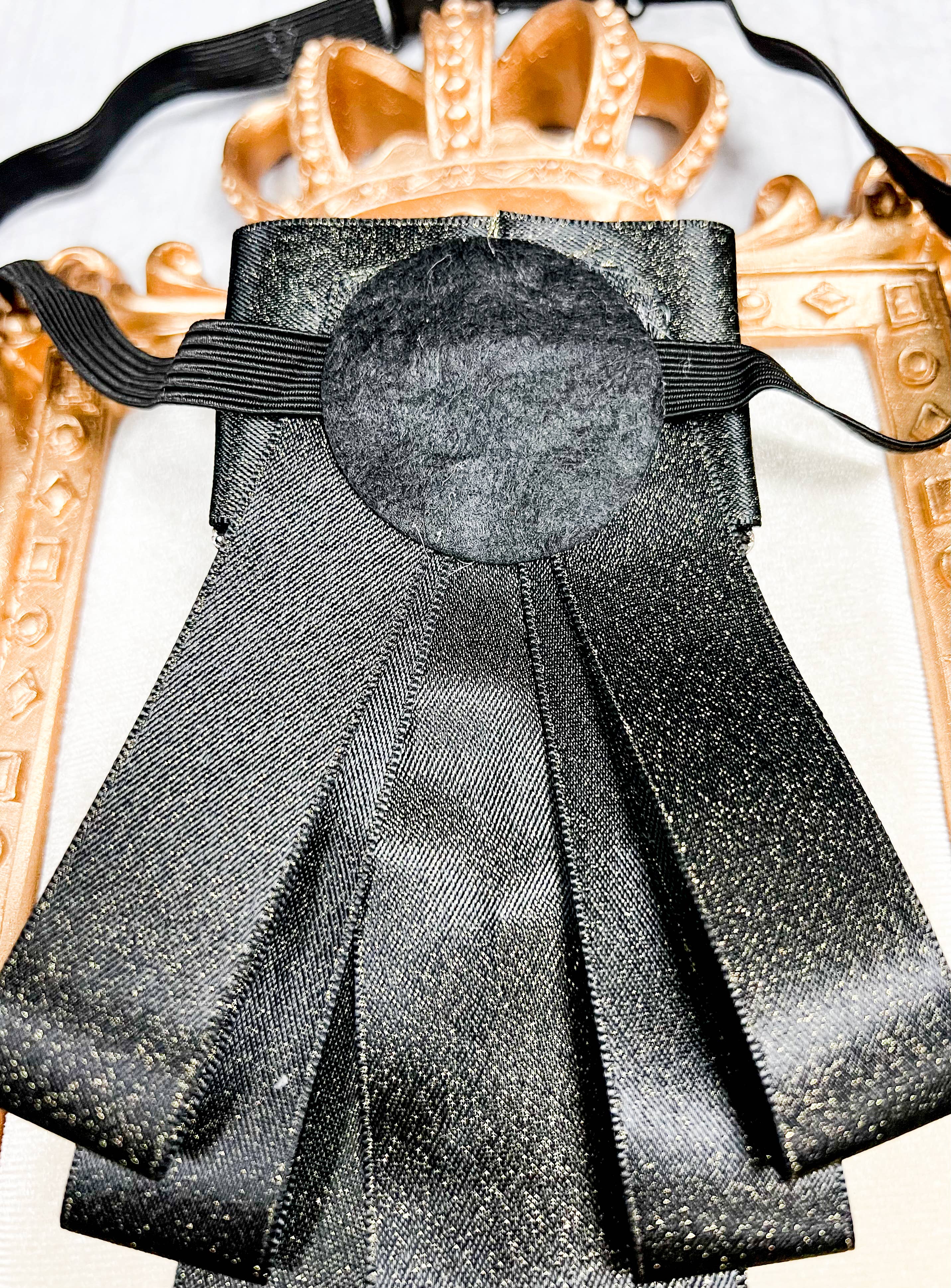 Happy Dream Gifts - Wholesale Tie Clip - Men's - Black Bow Tie, Formal Event Necktie, Black Crystal Tie4