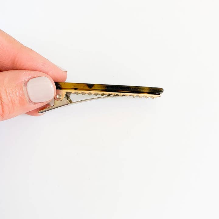 Wild Juniper - Wholesale Barrette - Women's - Small Tortoise Shell Barrette - Side Barrette2