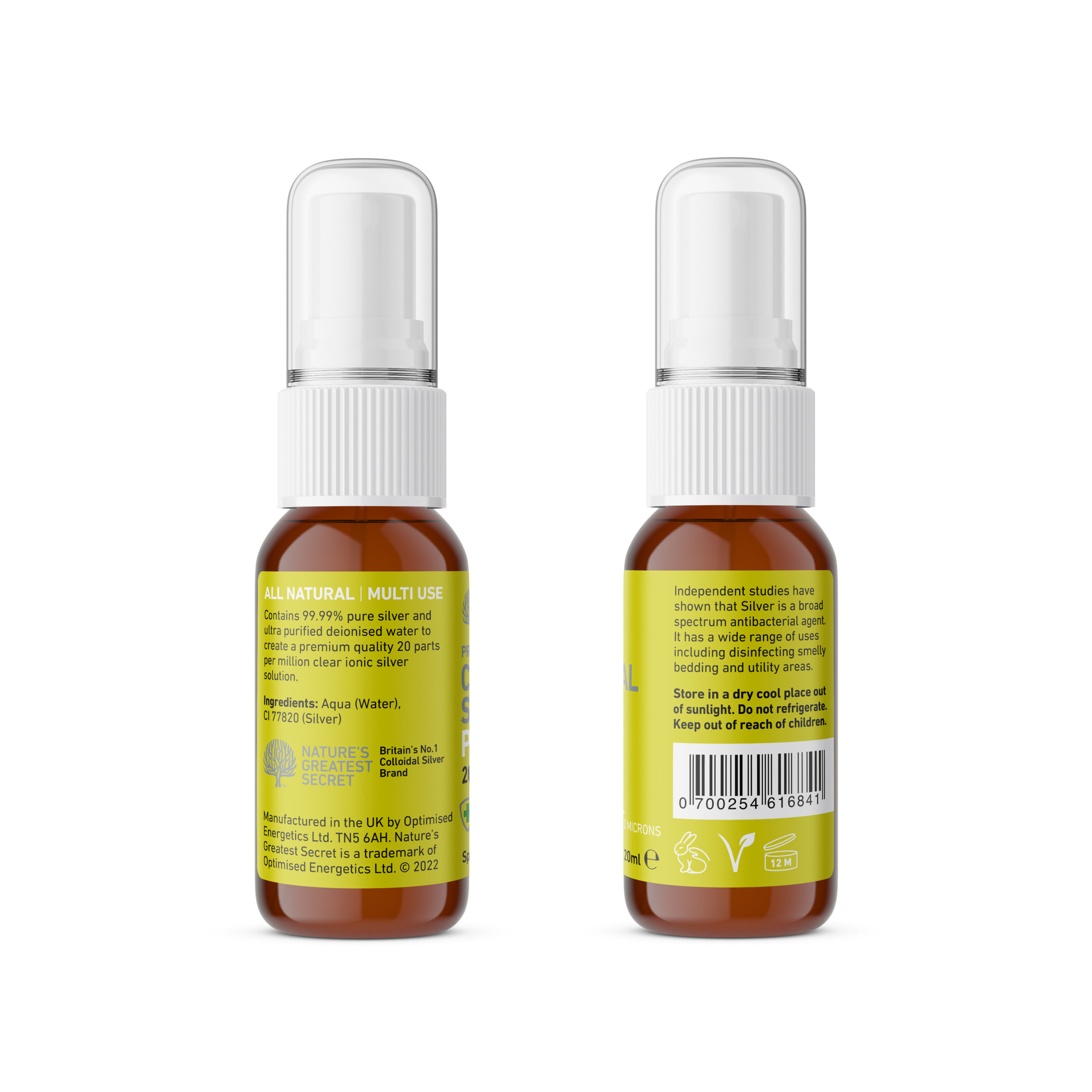 Natures Greatest Secret – wholesale Pet spray – Cat/dog – 20ppm Enhanced Colloidal Silver PetCare Pocket Spray 20ml7