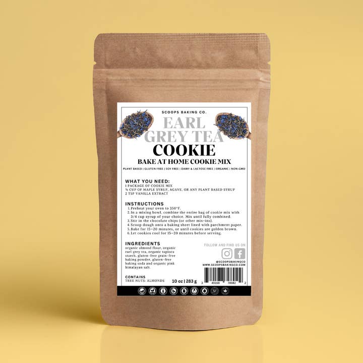 Bake At Home: Earl Grey Tea Cookie Mix for wholesale by Scoops Baking Co.