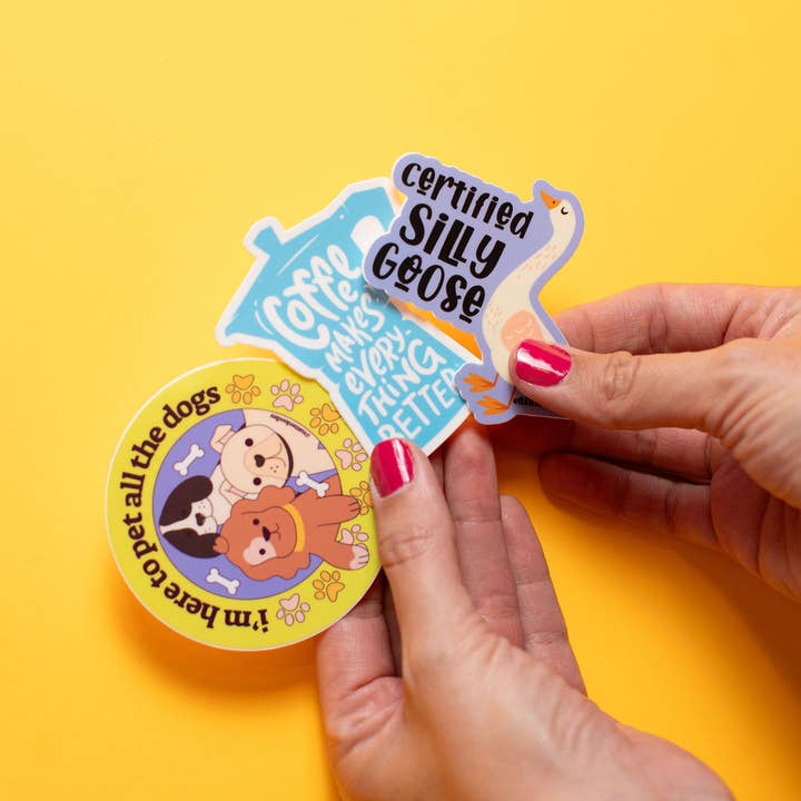 NatterDoodle – Engroshandel Klistermærke – Certificeret Fjollet Gås Vinyl Vandtæt Sjovt Klistermærke1