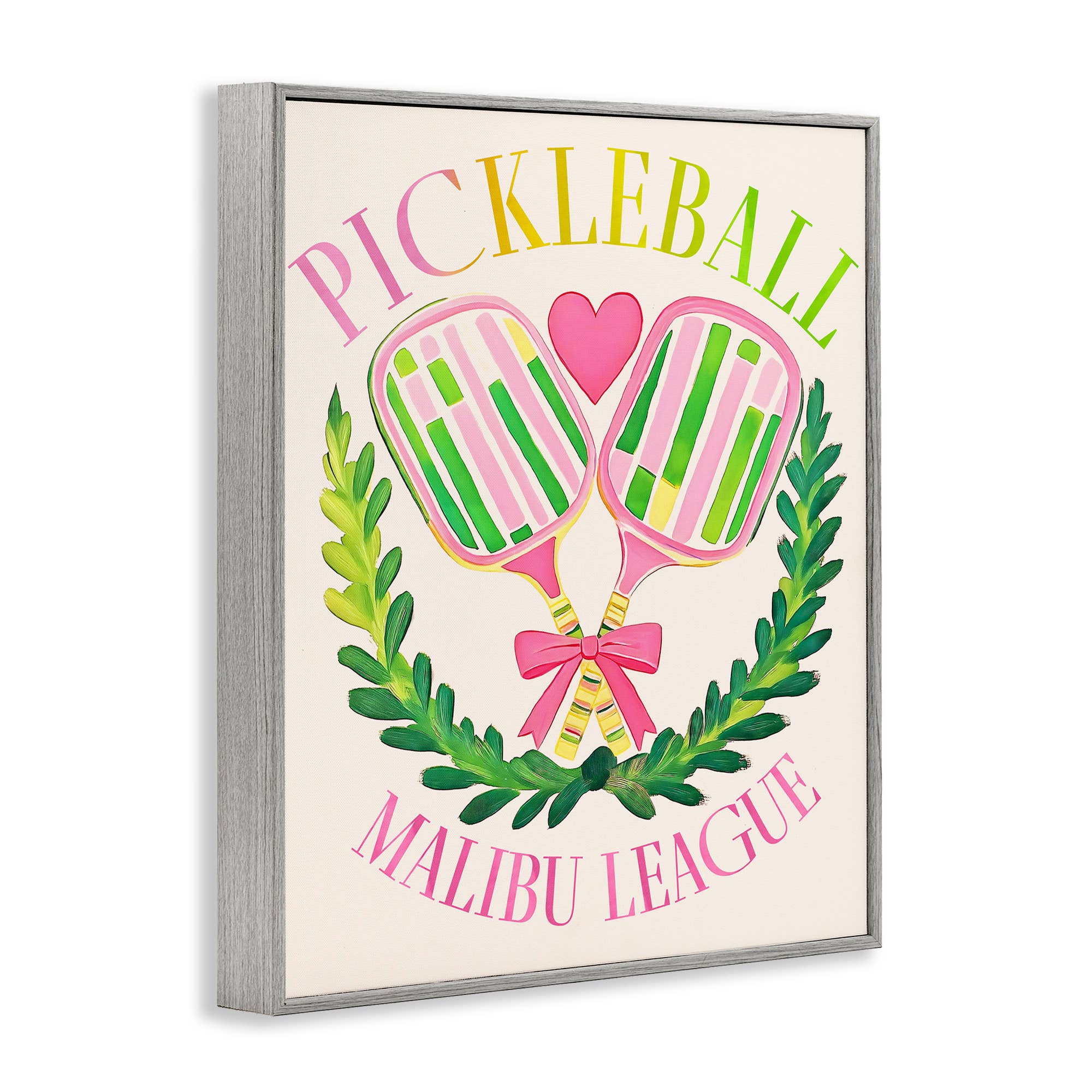 Stupell Industries - Wholesale Wall Sign - Pickleball Malibu League - Framed Wall Art14