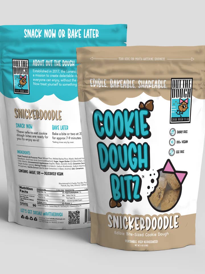 Snickerdoodle Cookie Dough Bitz™(V) for wholesale by Out The Dough