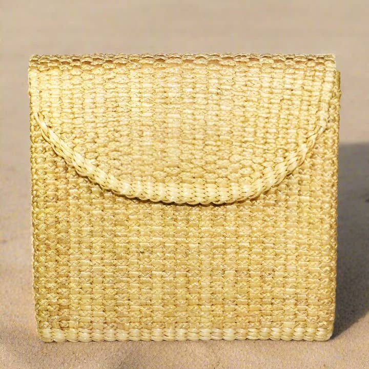 Water Hyacinth Laptop and Tablet Sleeve for wholesale by Soleless Sandals