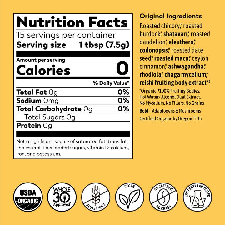 Rasa - #1 in Functional Adaptogens - Wholesale Health/Detox Tea - Rasa Original | Coffee Alternative | 1 oz6