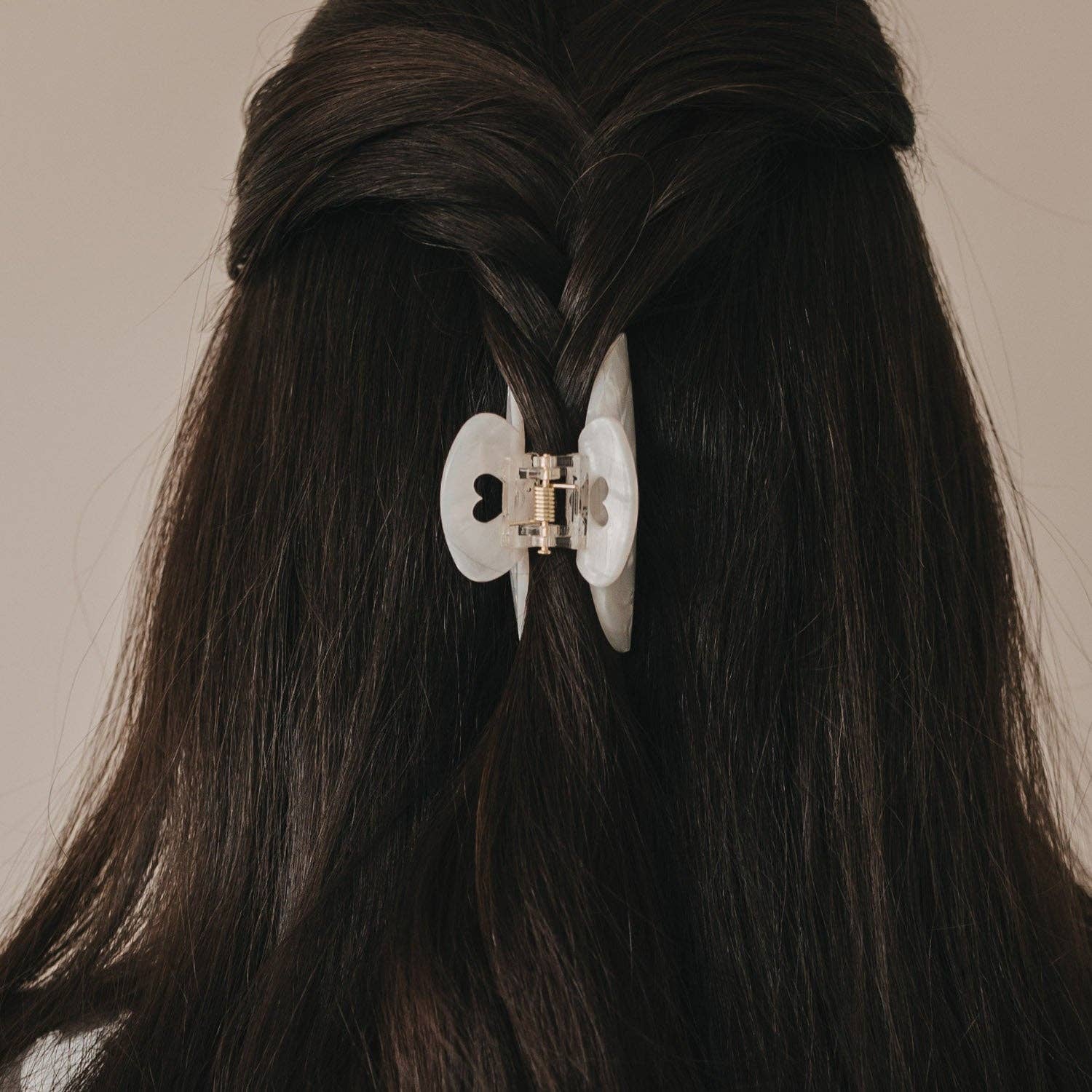 Eulenschnitt - Wholesale Barrette - Women's - Large Heart Pearl Hair Clip (PU = 10 pcs)2