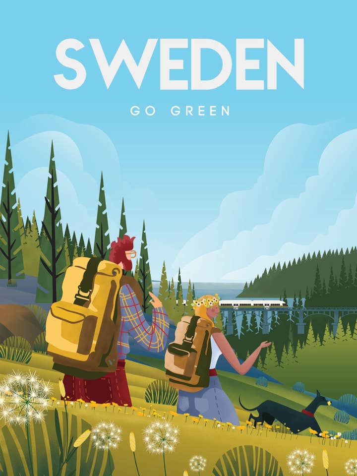 Gå grøn af Omar Escalante, Plakat 50 x 70 cm for engroshandel hos Come to Finland