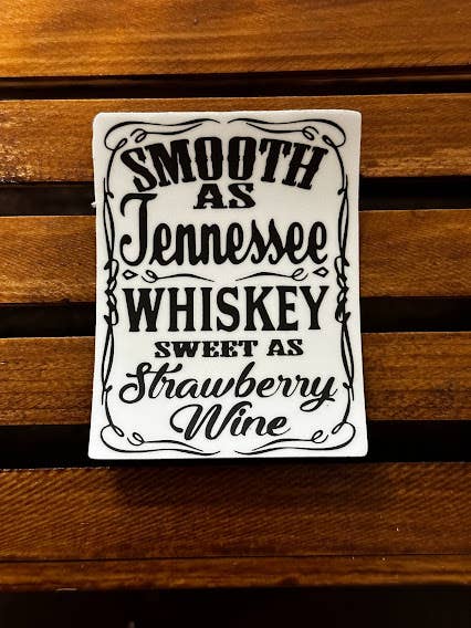Smooth As Tennessee Whiskey WP/UV Resistant Sticker for wholesale by Sweet tea and Grace
