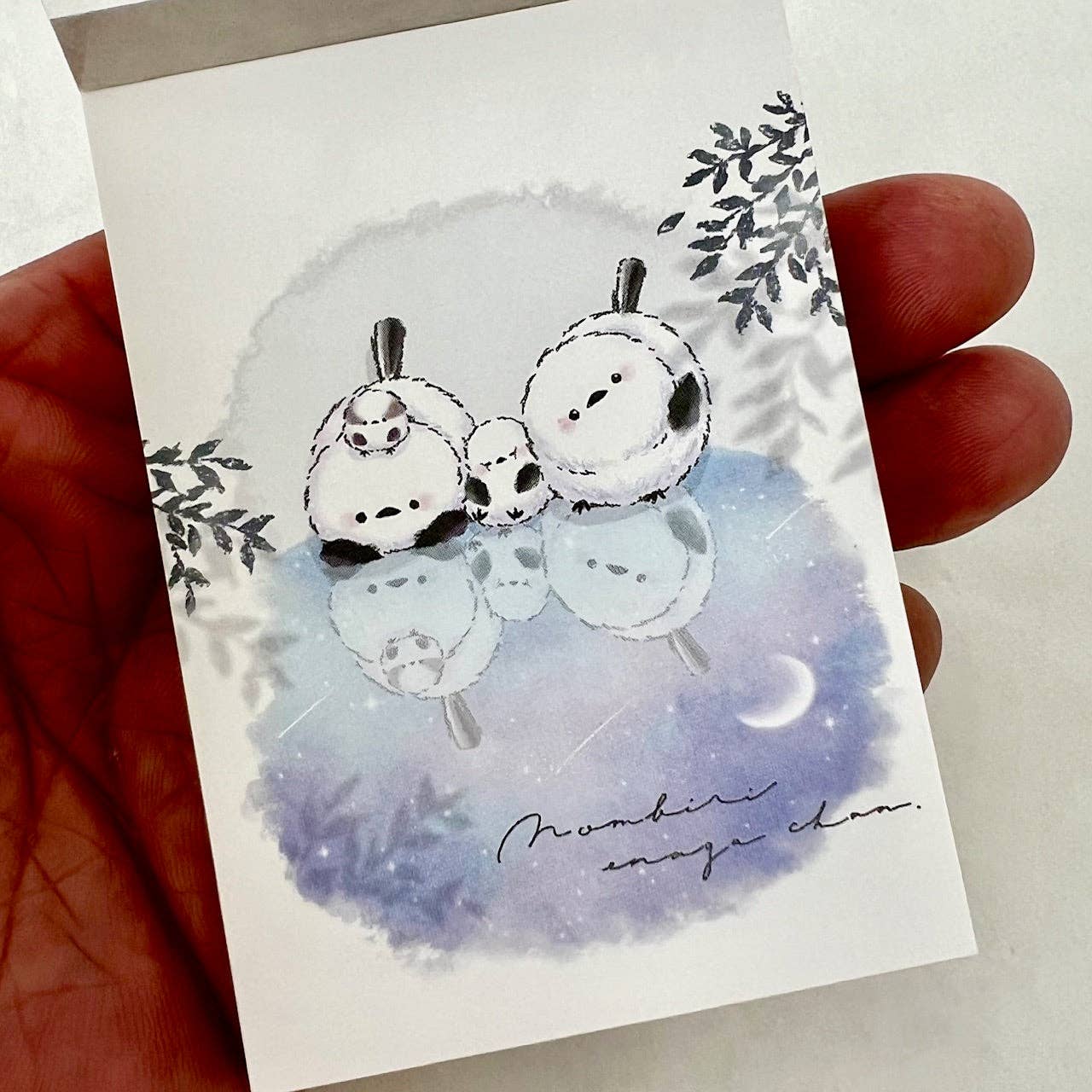 BCmini - Wholesale Notepad - 114510 Snow Birds Moon Mini Notepad-1013