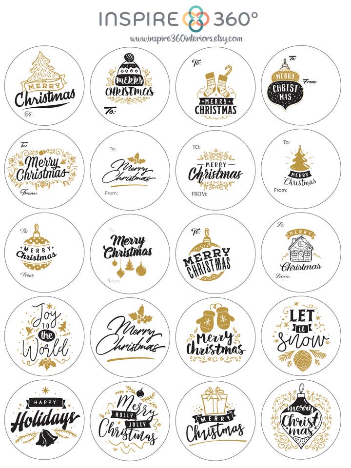 Holiday Stickers and Labels for wholesale by Inspire 360