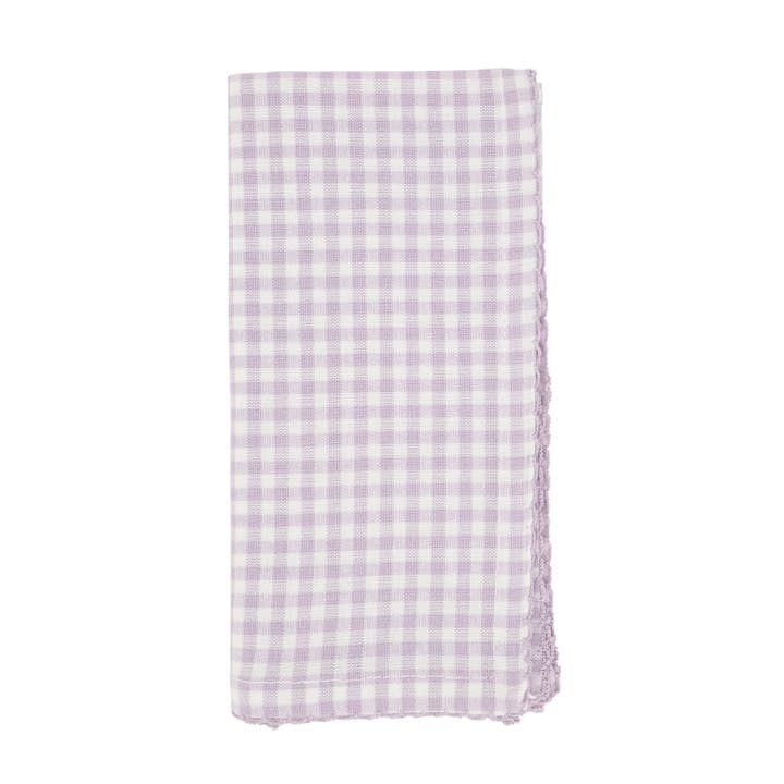 Saro Lifestyle - Wholesale Dinner & cloth napkin - Gingham Napkin2