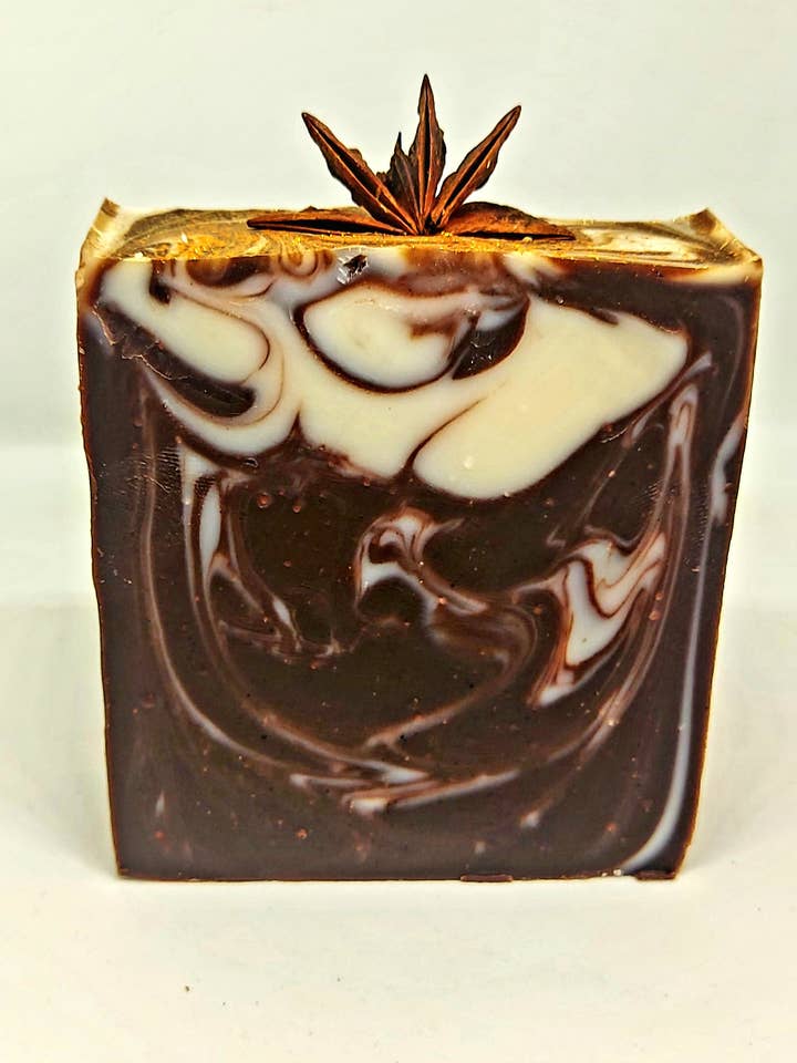 Chocolate Mint Cold Process Soap - Christmas Collection for wholesale by West Country Aromas
