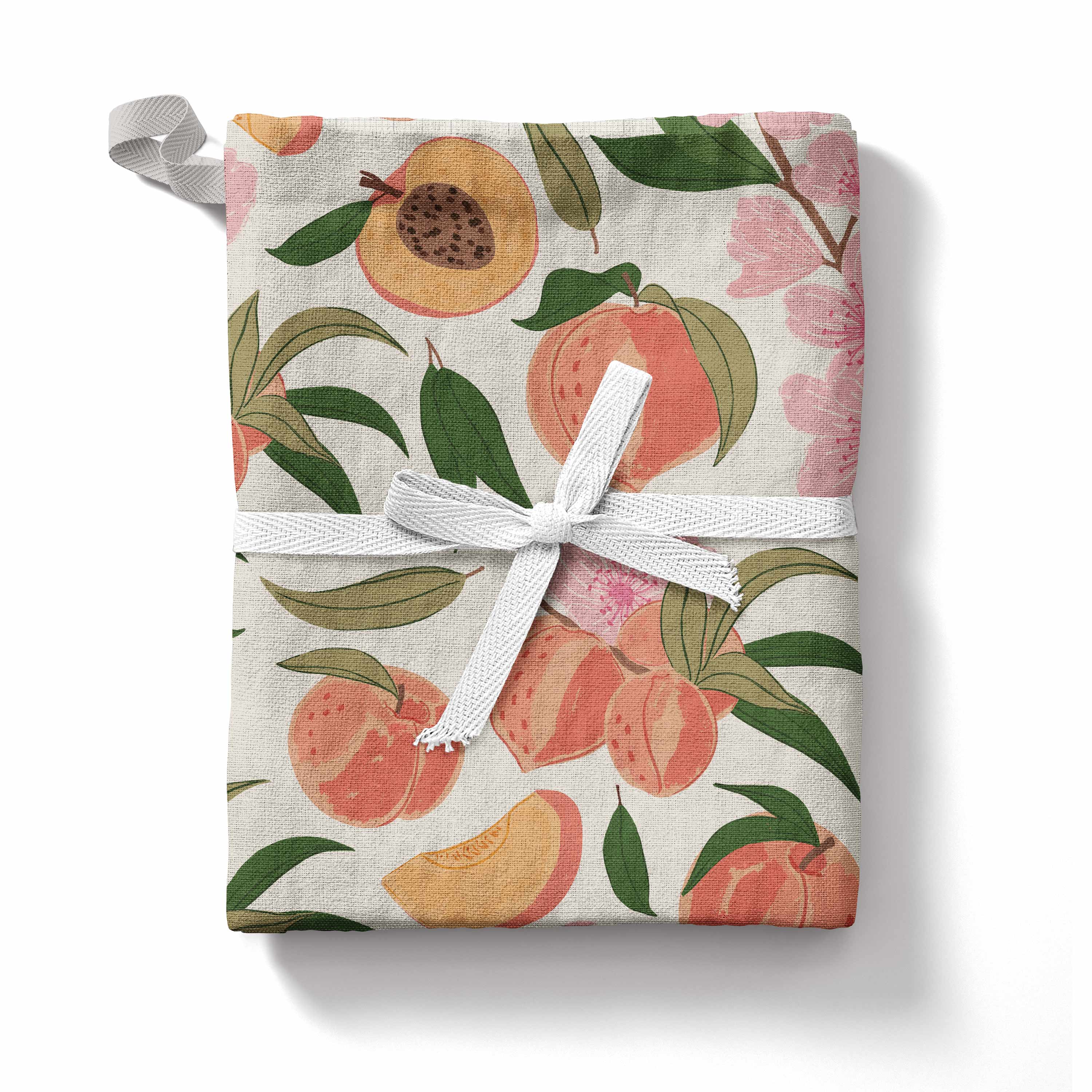 Paper Farm Press - Wholesale Tea Towel - Peach Blossom Tea Towel3
