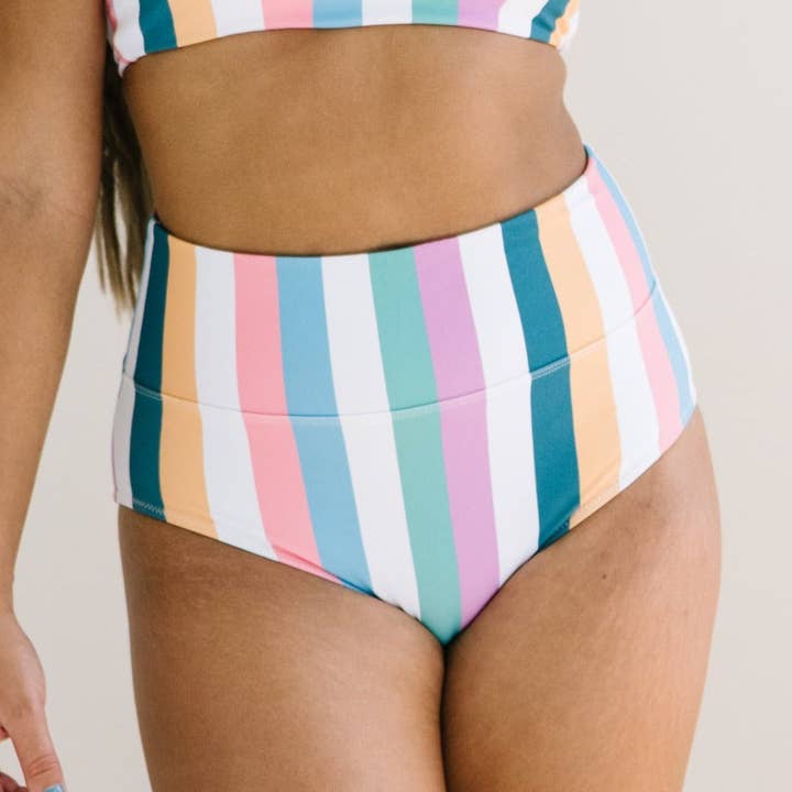 Slip a vita alta - Righe retrò 2.0 per la vendita all'ingrosso da parte di Maven Thread