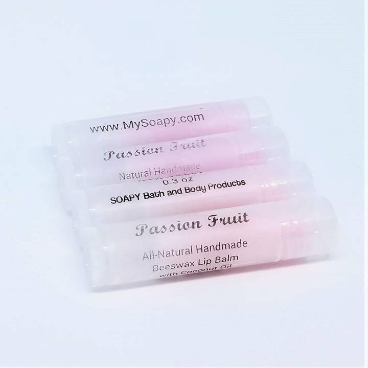 Natural Lip Balms, (Fruit Flavored, 0.15 oz) for wholesale by SOAPY Bath and Body Products