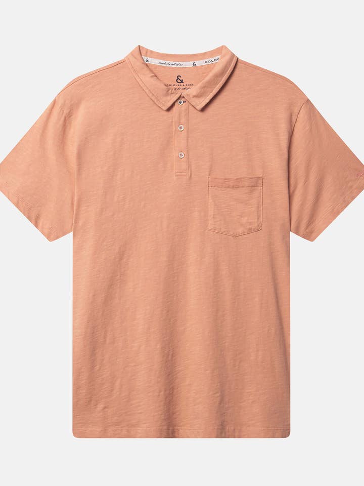 Polo - Slub - Melocotón para venta al por mayor de COLOURS & SONS