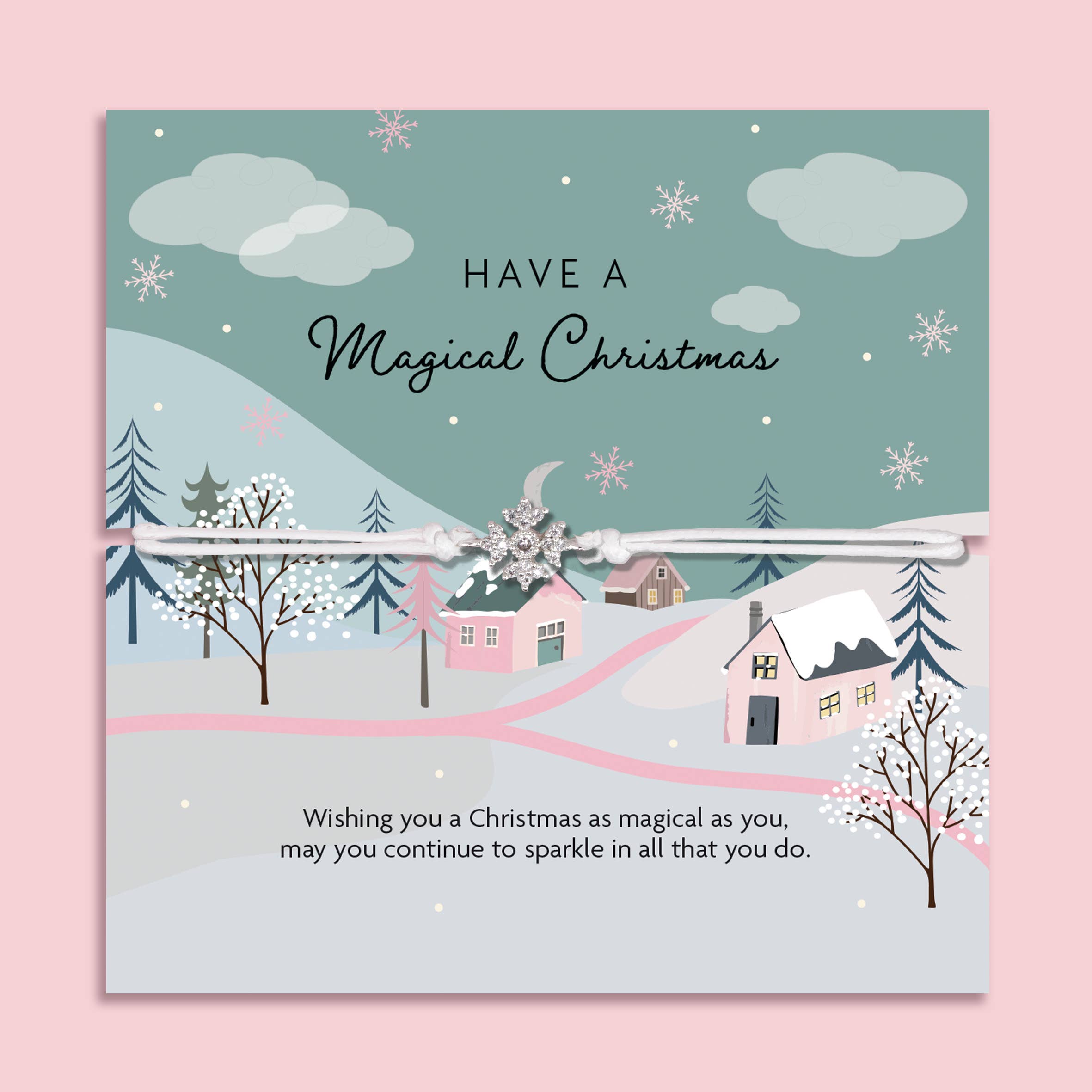 Letterbox Love Bracelets – wholesale Charm/dangle bracelet – Magical Christmas Snowflake Bracelet | Secret Santa Gift0