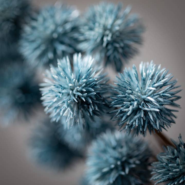 Sullivans Home Decor - Wholesale Artificial Flowers - Full Blue Thistle Spray