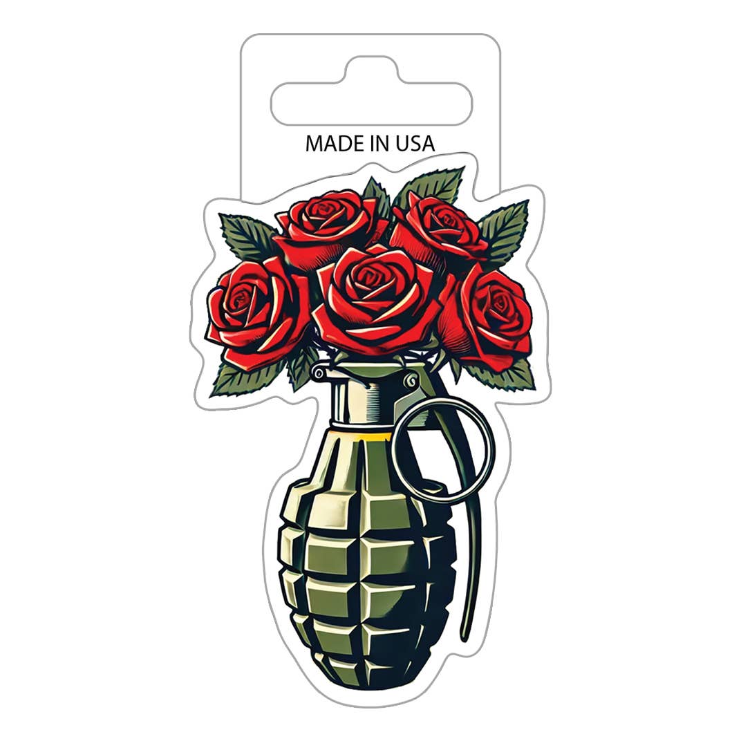 Desperate Enterprises - Wholesale Sticker - Sticker - Rose Grenade (Set of 8) 6 mil vinyl0
