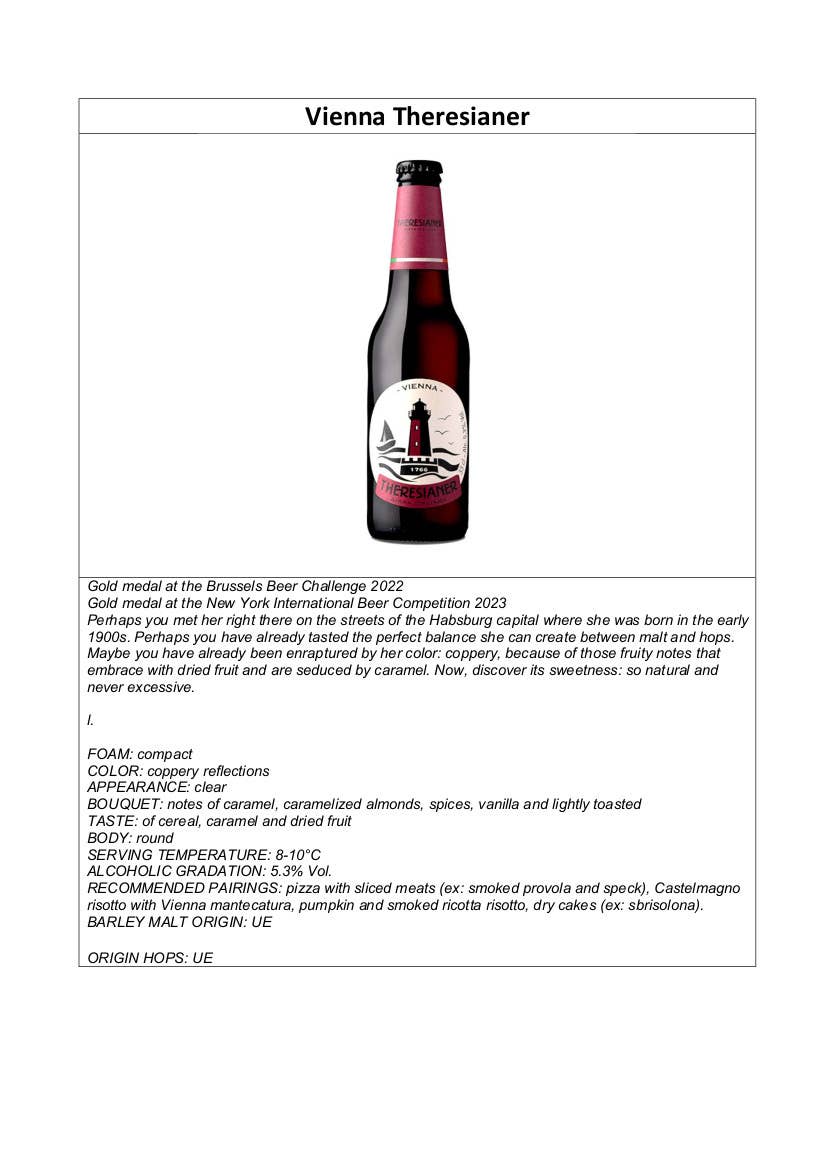 Metina SAS - Wholesale Beer - Vienna Theresianer beer 33 cl.2