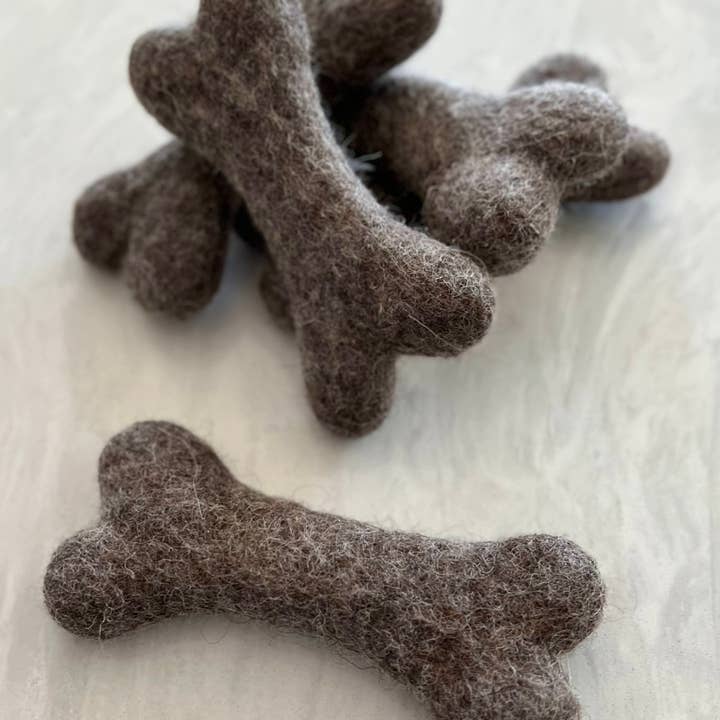 Whiskers 'n Paws Unique Pet Gifts, LLC - Wholesale Pet Toy - Dog - Felt Bone Dog Toy (FBDT-071)