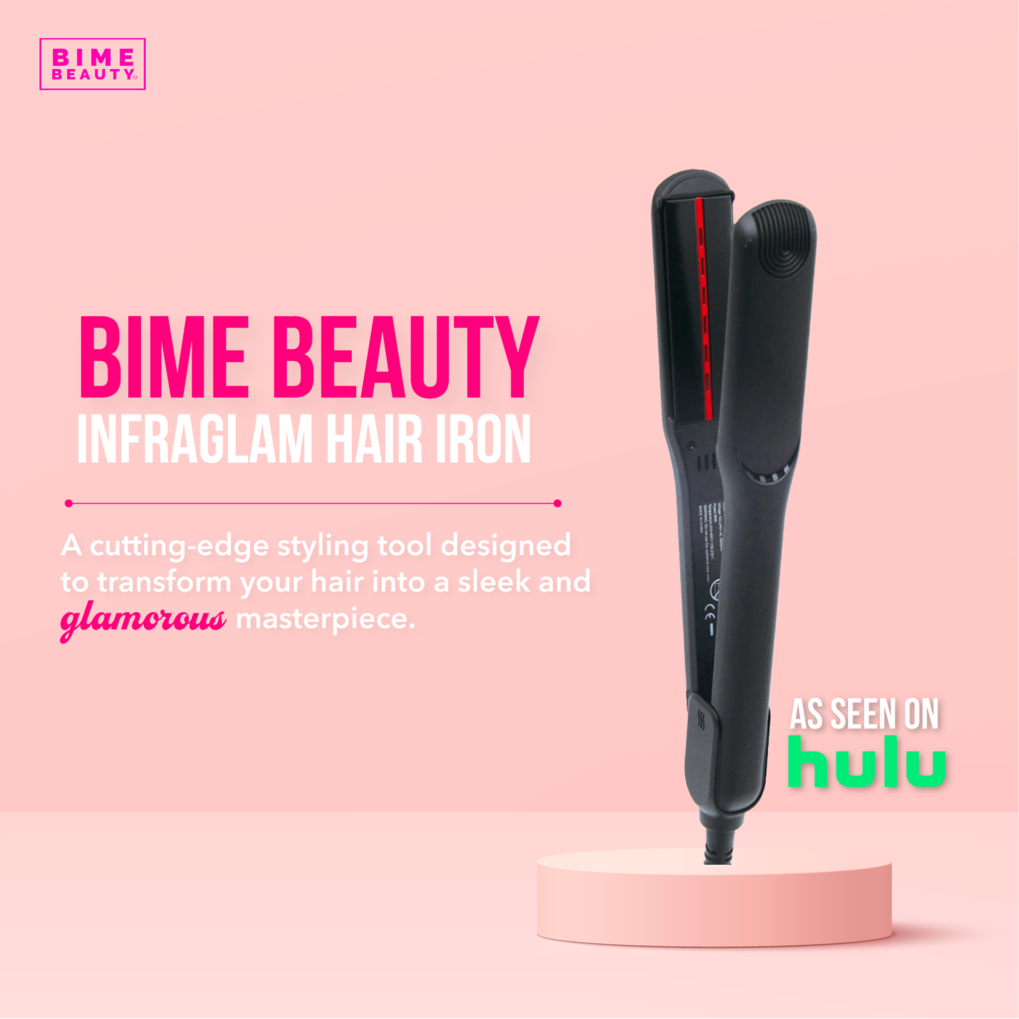 Bime Beauty – wholesale Straightener/flat iron – InfraGlam Hair Illuminator Iron7