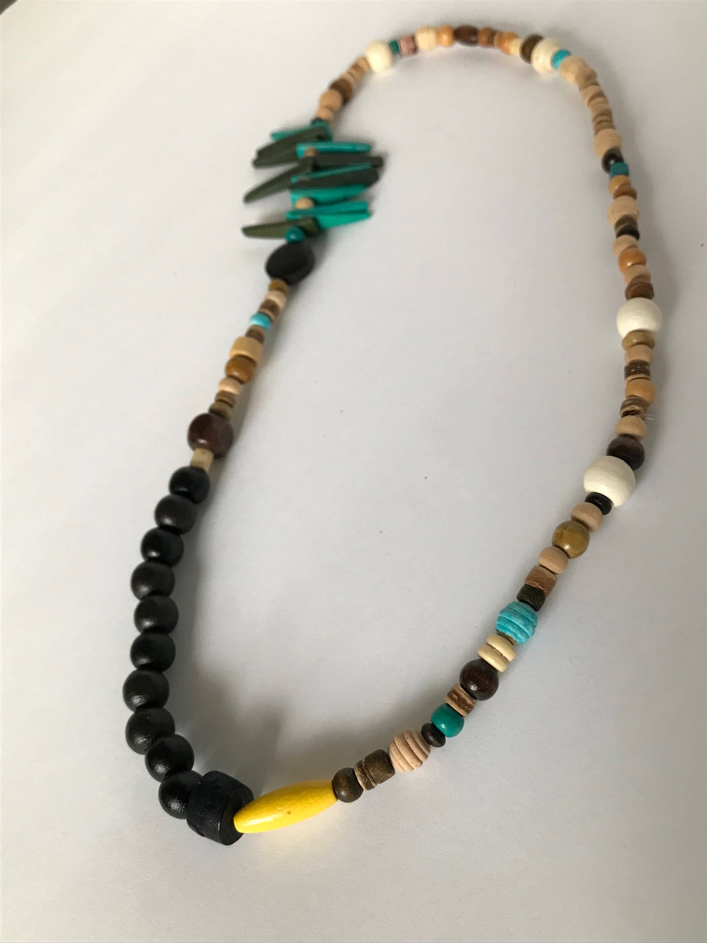 Mary Lindseth Art - Wholesale Beaded/Pearl Necklace - "Gigi" asymetrical beaded necklace1