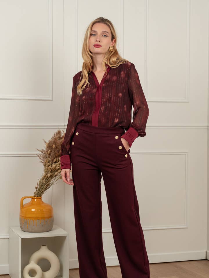 Blusa em lurex H734 por atacado de LULUMARY