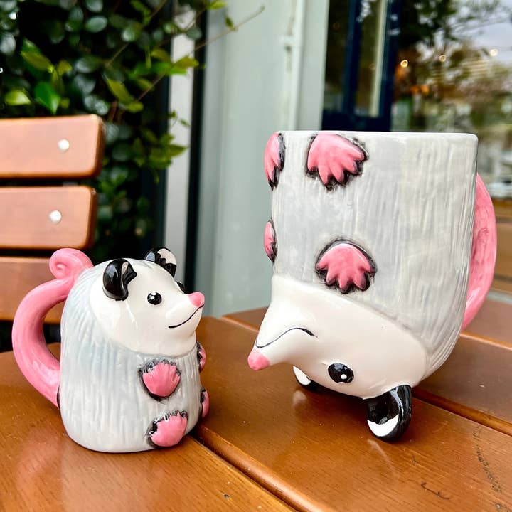 Sesame the Opossum - Wholesale Coffee Mug - Upside-Down Opossum Mug!5