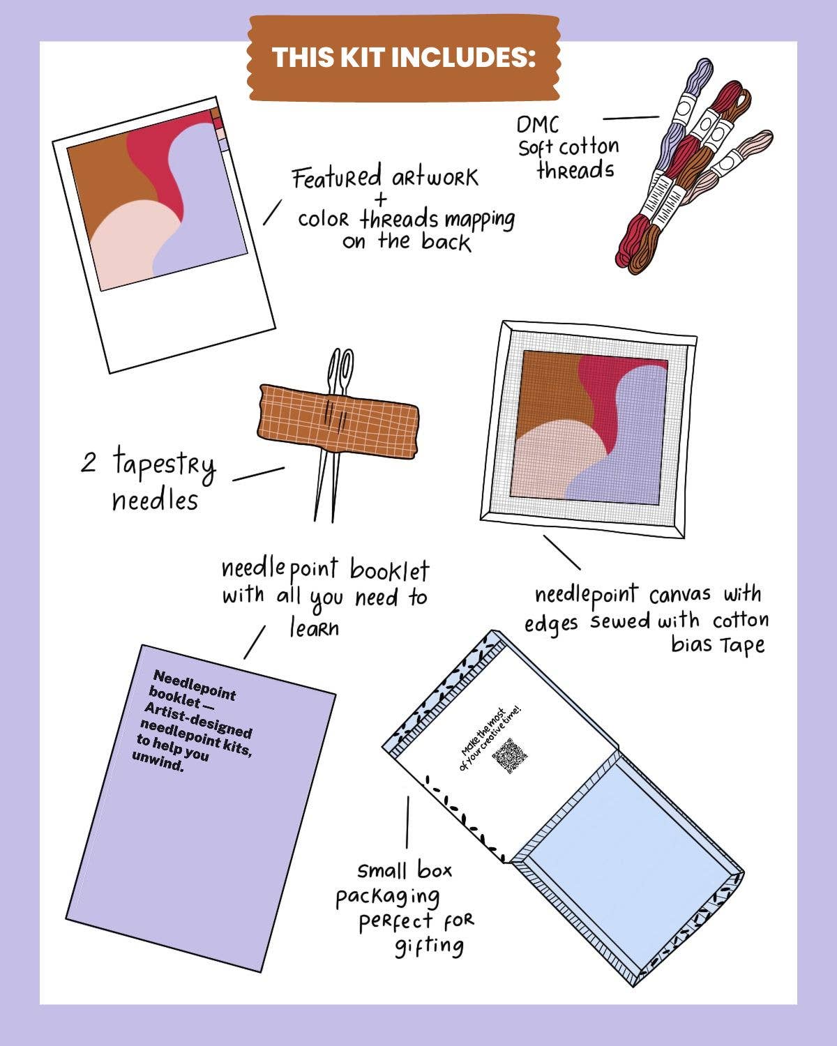 Unwind Studio – Engroshandel DIY-hobbysæt – Jordbær Solbrilleetui Broderisæt5