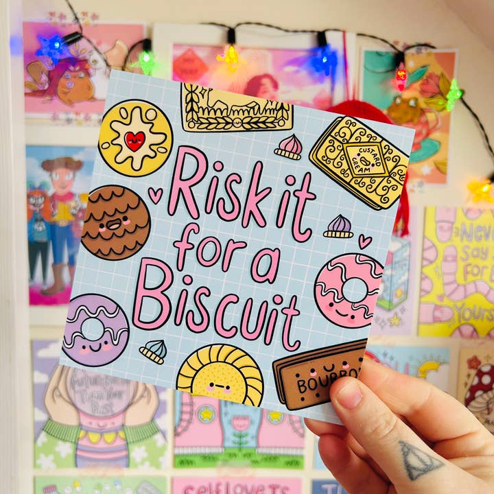 Risk It For A Biscuit - Square Print and other Purchase wholesale biscuit mix recipe. Free returns & net 60 terms on Faire trending on Faire.