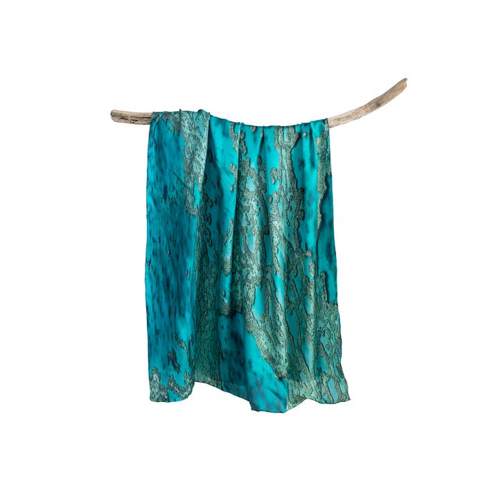 Silk Sarong - 'Coral Veins' for wholesale by Above And Below Gallery