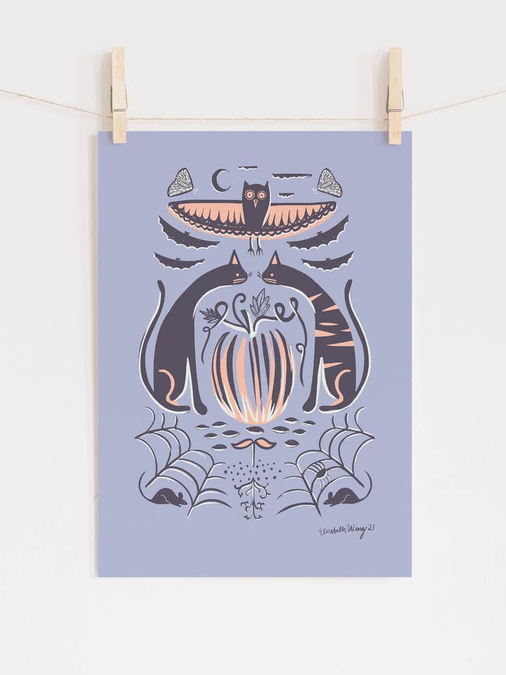 Estampados de animales nocturnos para venta al por mayor de Wingmade