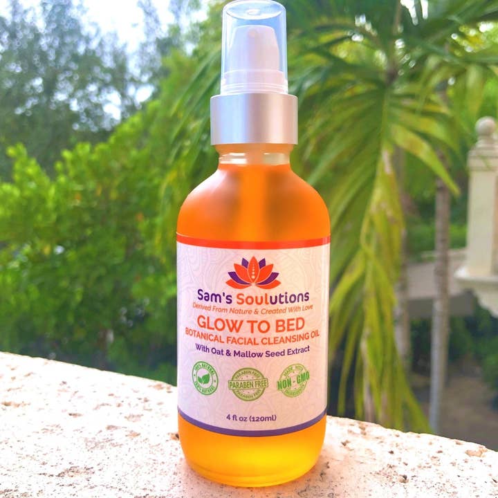 GLOW To Bed Botanical Facial Cleanser for wholesale by Sam's Soulutions Plant-Based Beauty
