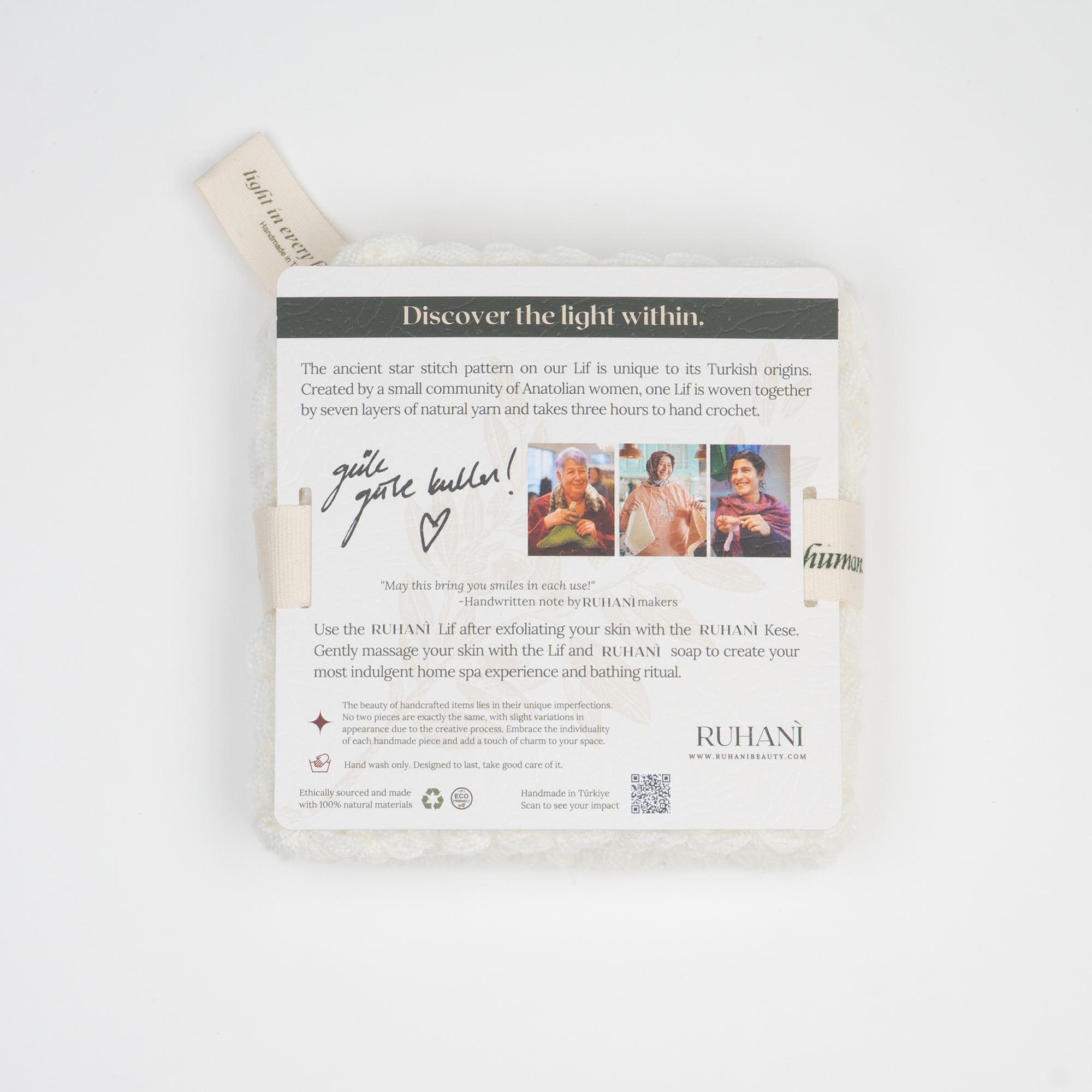 Ruhani - Wholesale Wash Cloth - White Lif – 7-Layer Plush Washcloth for Delicate Skin5