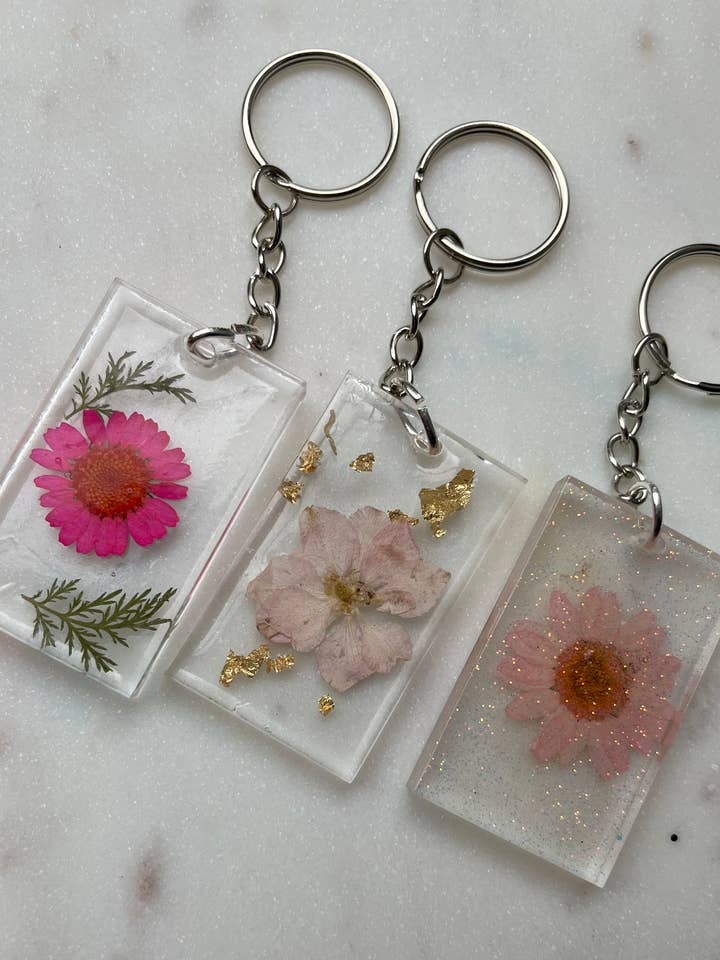 Resin keychains for wholesale by Mae Mae's