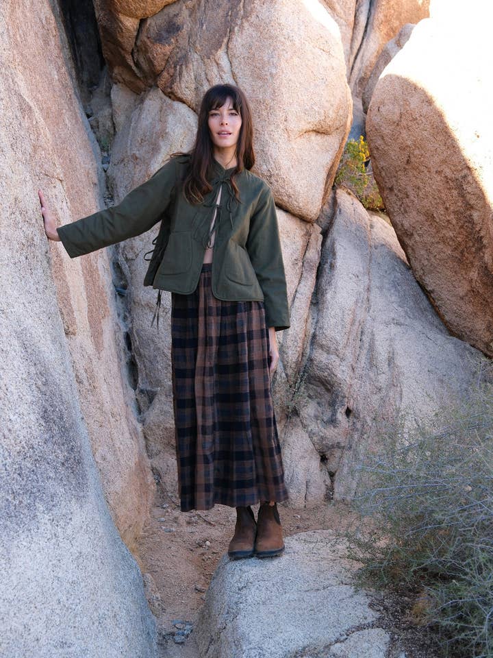 Oxford skirt for wholesale by World of Crow llc