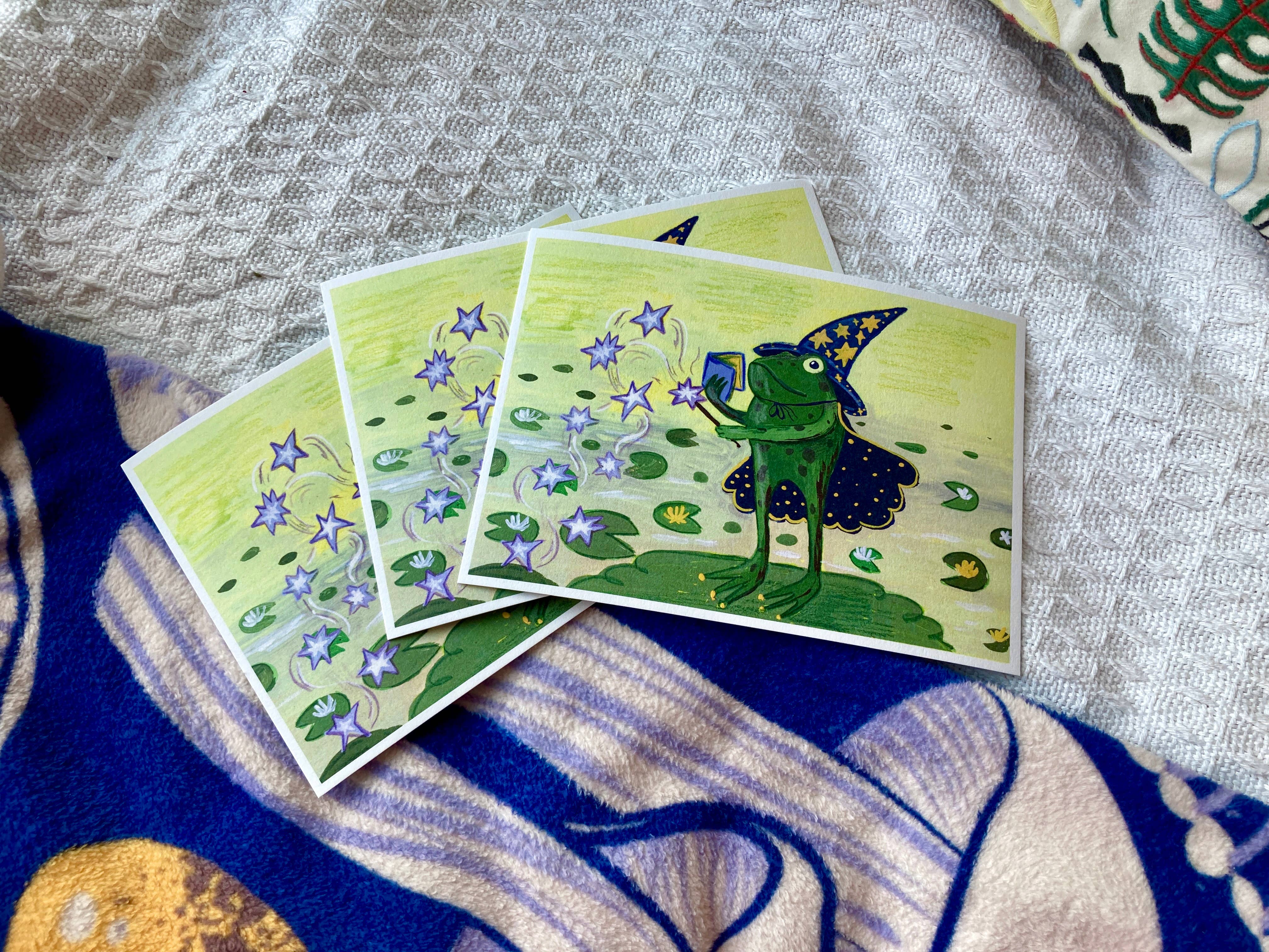 Camilla Watson Art - Wholesale Art Print - Wizard Frog | Fine Art Print | 5 x 7 inches1