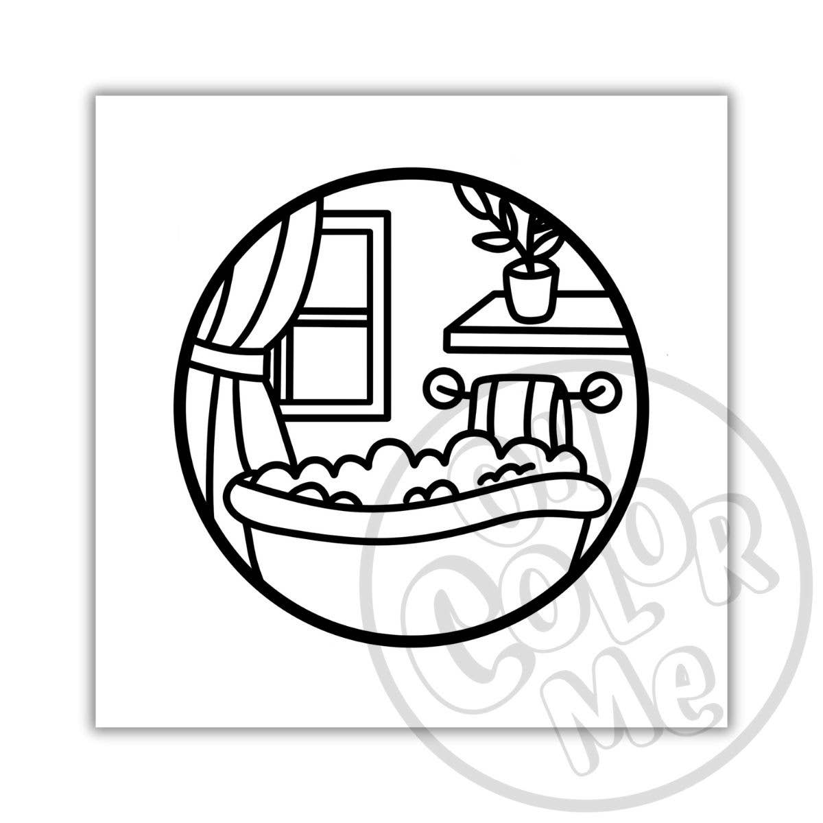 Oh Color Me - Vente Livre de coloriage et d'activités pour adultes - Mini livre de coloriage scènes apaisantes, 4"x4", cadeau de Saint-Valentin5