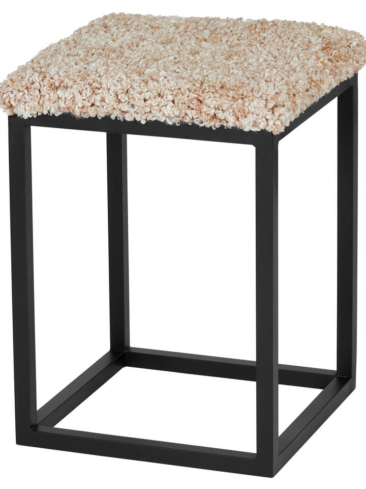 Palle Stool S Lumme Sahara/Zwart voor wholesale door Skinnwille Home